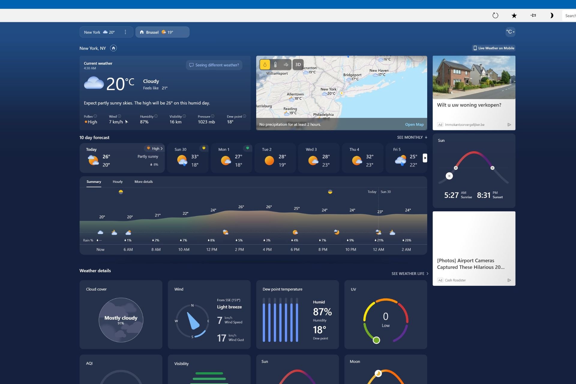 microsoft weather app