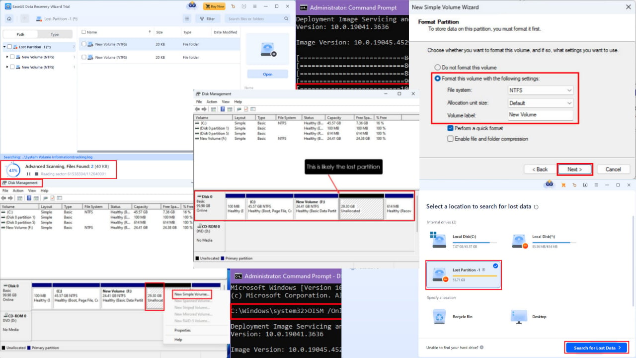 Windows 10 Disk Management Recovery